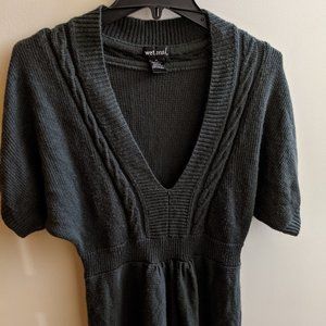Wet Seal Y2K XL Gray Sweater Dress